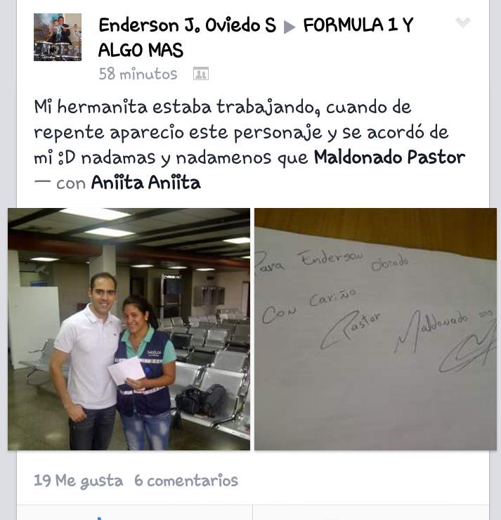 Re: EL CLUB DE PASTOR MALDONADO