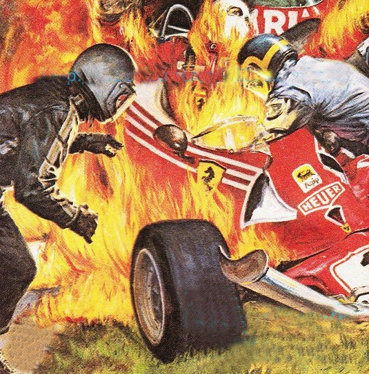 Re: Eres nuevo/a, ¡preséntate! imagen accidente Niki Lauda en Nurburgring 1976