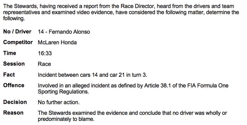 Re: El Tribunal de la F1 (YO SOY LA LEY)